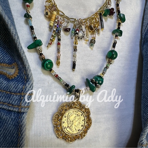 Alquimia by Ady Green and Gold Necklace - Picture 5 of 5